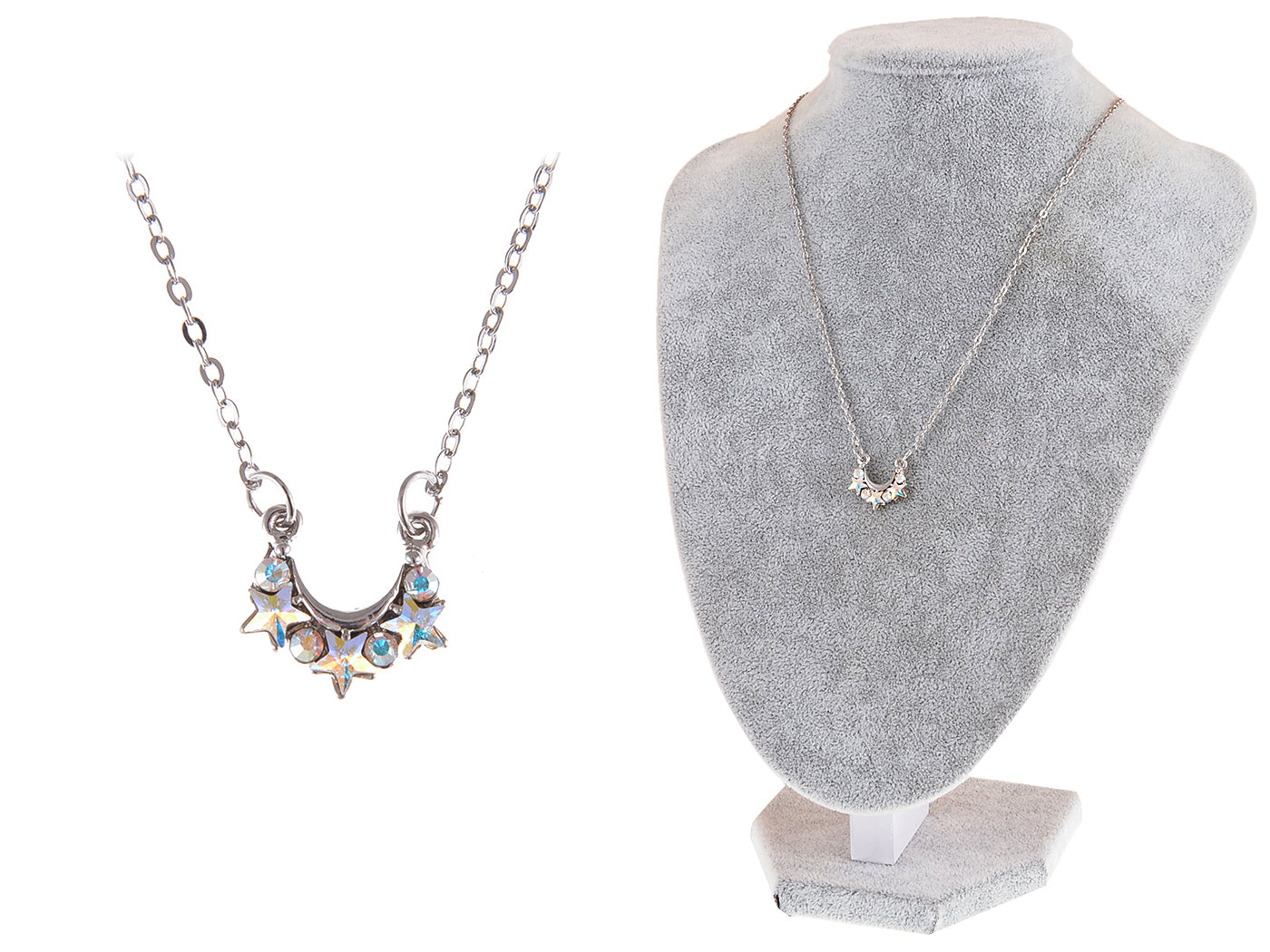 Swarovski Crystal Shooting Star Hot Galaxy Crest Aurora Boreale Pendant Necklace