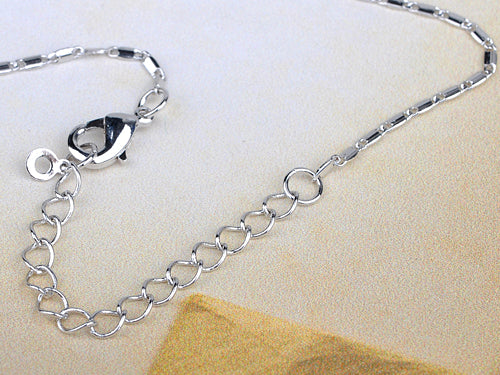 Blue Sapphire Shell Blossom Drop Pendant Necklace