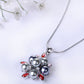 Odd Shape Black Pearl Cluster Snowflake Pendant Necklace