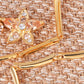 Swarovski Crystal Topaz Star Flower Necklace Earring Set