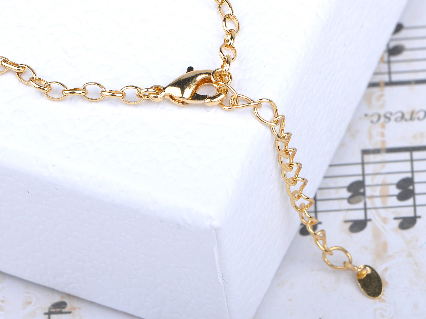 Swarovski Crystal Topaz Element Abstract Jewel Flower Pendant Necklace