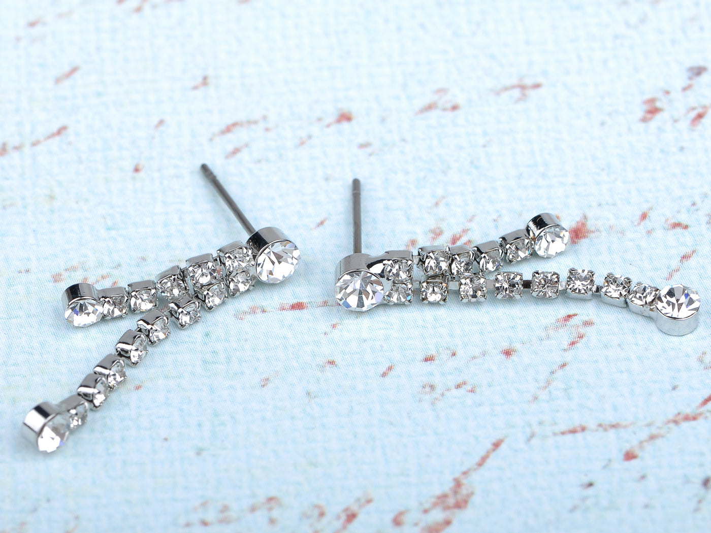 Indicolite Element Dangle Dragonfly Earring Necklace Set