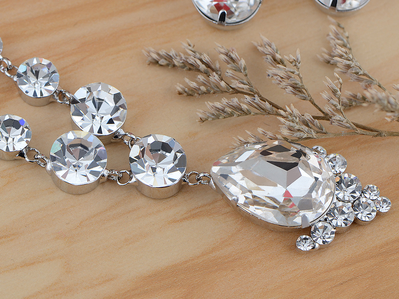 Swarovski Crystal Element Prismatic Bejewel Charm Earring Necklace Set