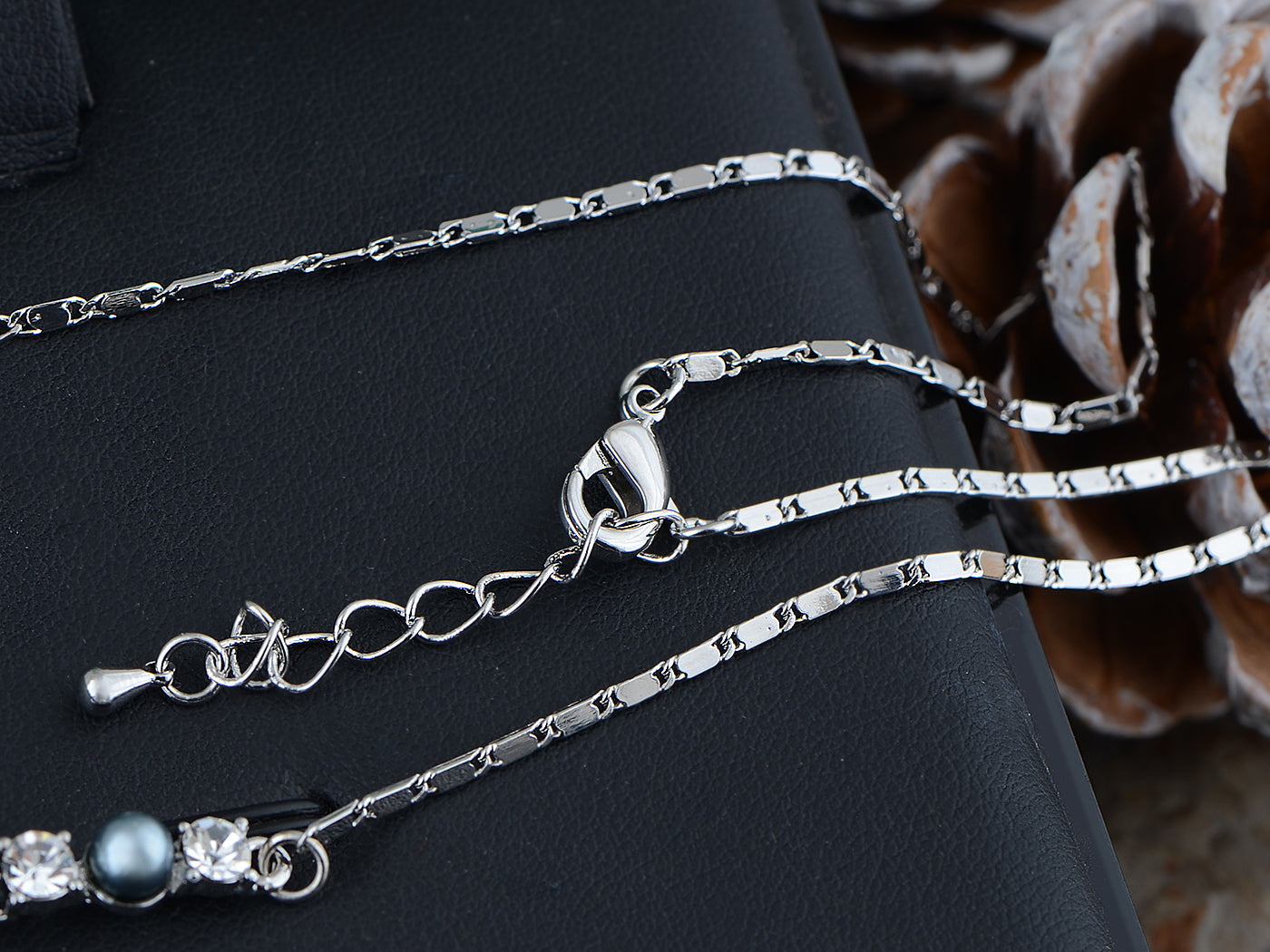 Swarovski Crystal Pearl Element Bridal Earring Necklace Set