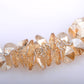 Light Topaz Beaded Cluster Shell Collection Element Necklace