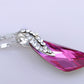 Fuchsia Asymmetrical Regal Abstract Berry Element Necklace