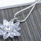 Swarovski Crystal Sharpened Snowflake Chill Element Earring Necklace Set