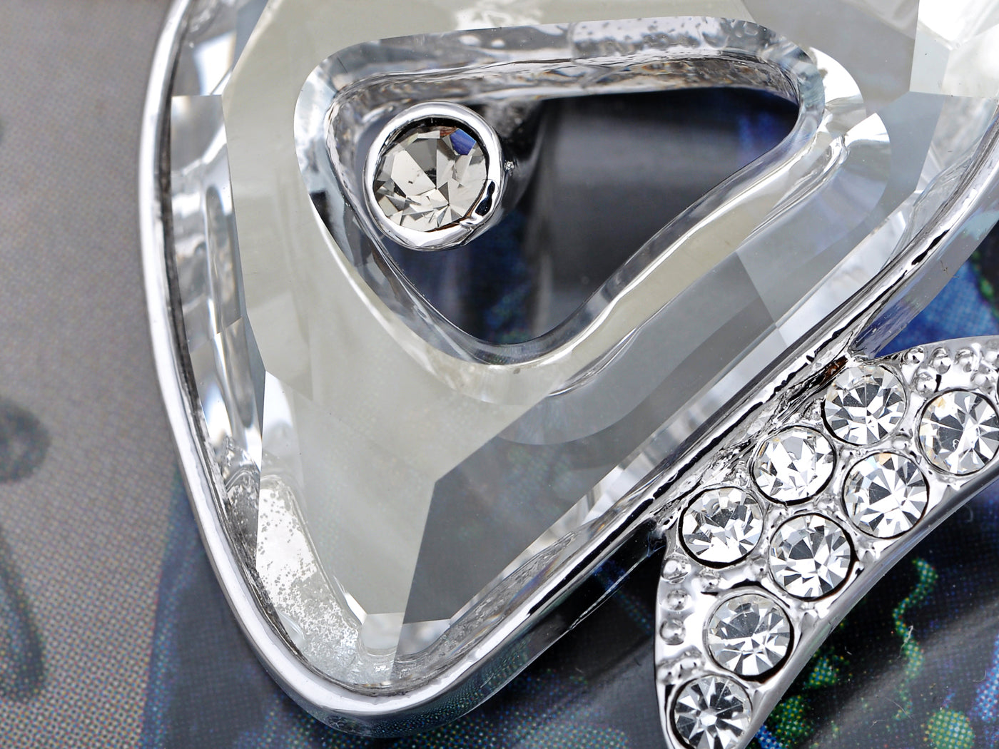 Triangular Tropical Fish Swarovski Crystal Necklace