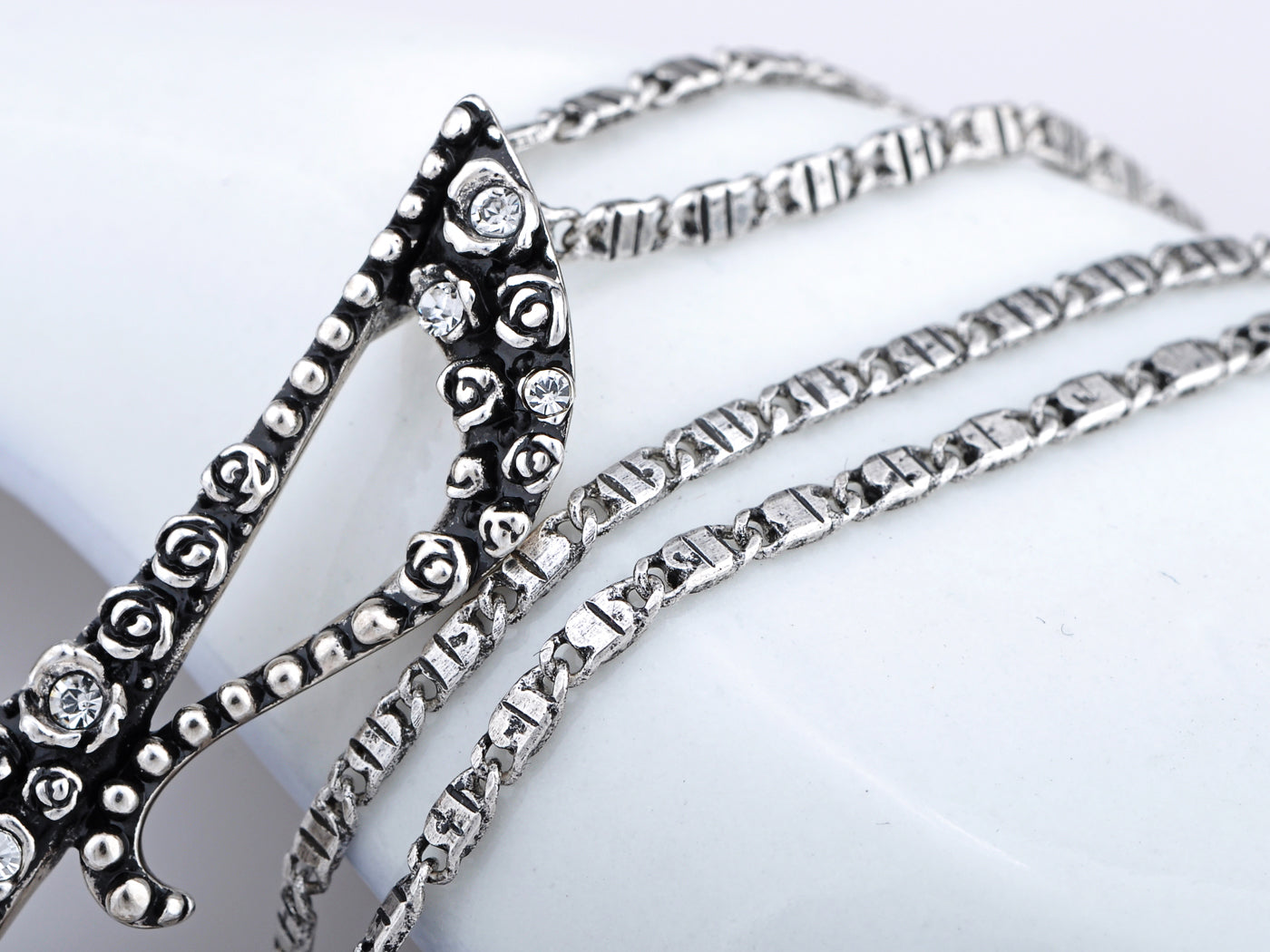 Rose Single Musical Note Element Necklace