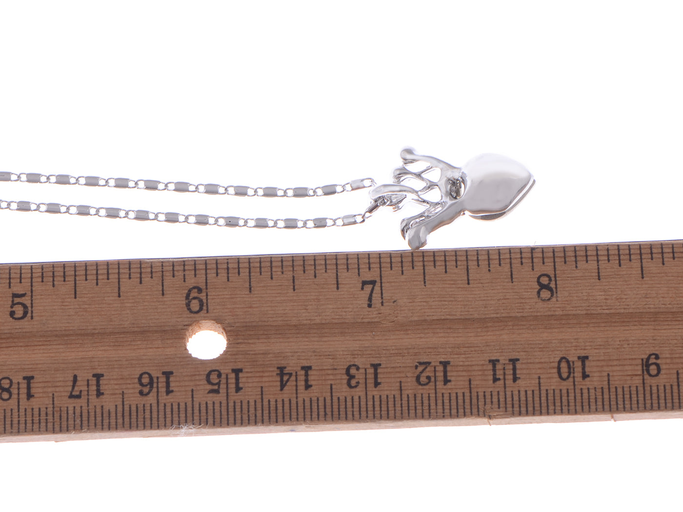 Swarovski Crystal Elements Petite Heart Shaped Royalty Crown Pendant Necklace