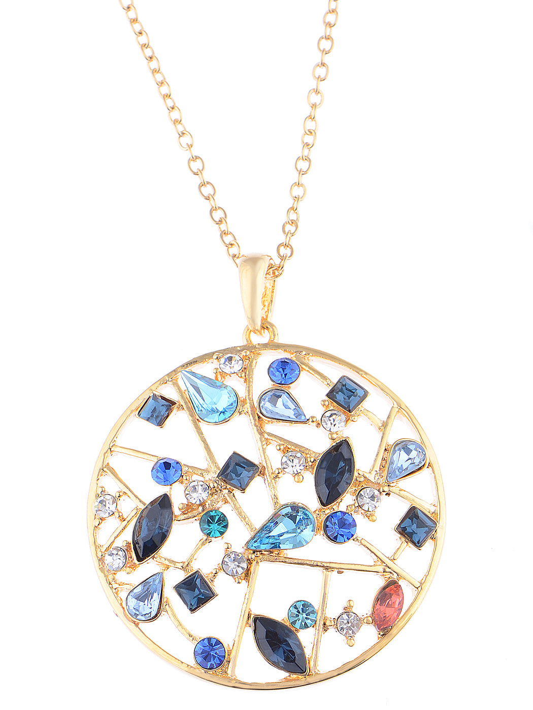 Swarovski Crystal Multicoloured Elements Web Of Magics Necklace