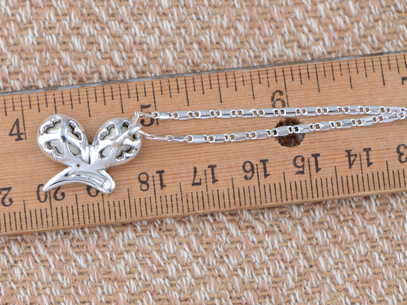 Swarovski Crystal Blue Elements Butterfly Anniversary Gift Pendant Necklace