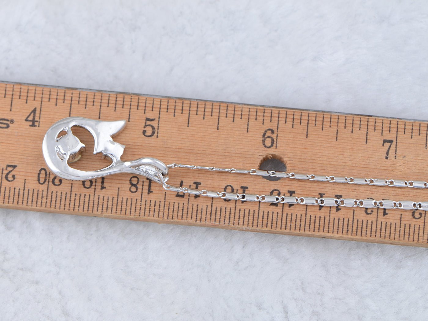 Swarovski Crystal Element Light Sapphire Abstract Sprout Pendant Necklace