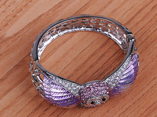 Owl Bird Bangle Cuff Bracelet