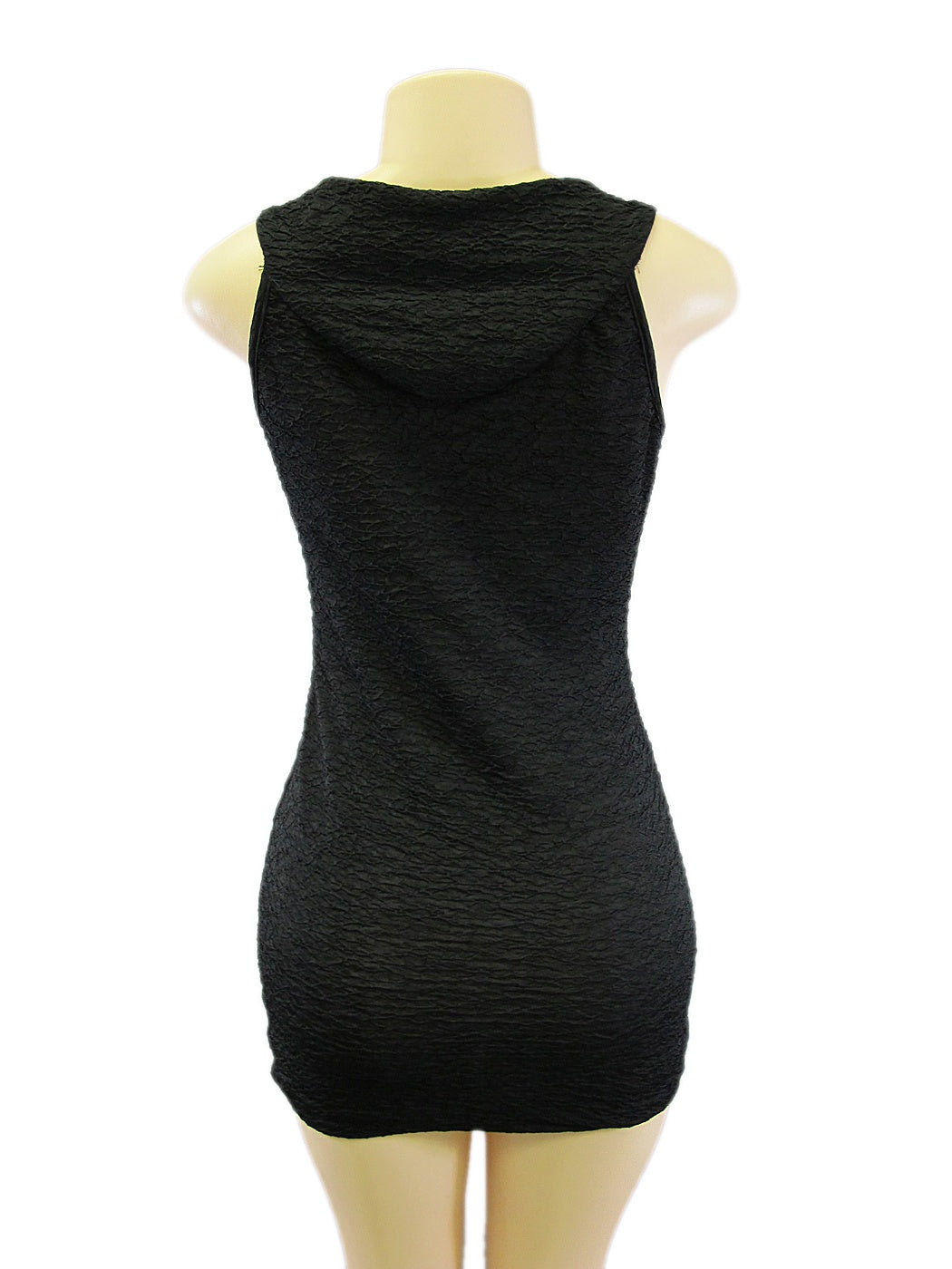 Anna-Kaci Grommet Trim Beaded Evening Cocktail Dress-Large, Black