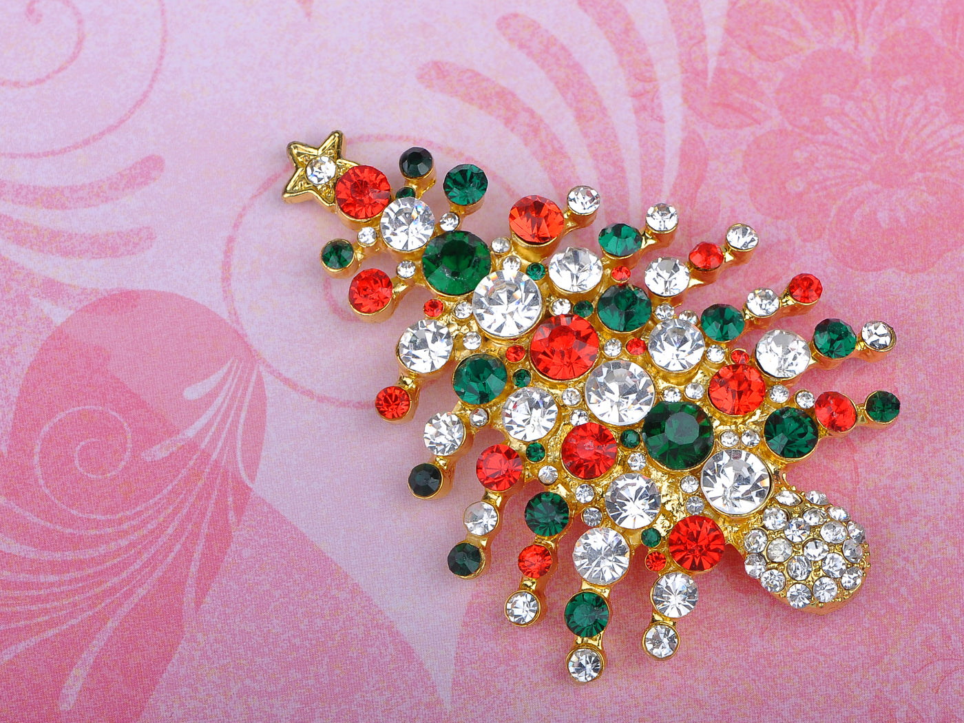 Winter Christmas Tree Noel Holiday Pin Brooch