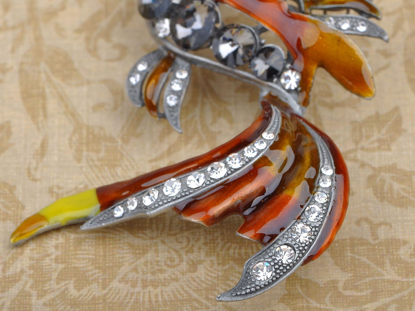 Enamel Paint Aqua Swim Fish Fish Pin Brooch - ALILANG.COM