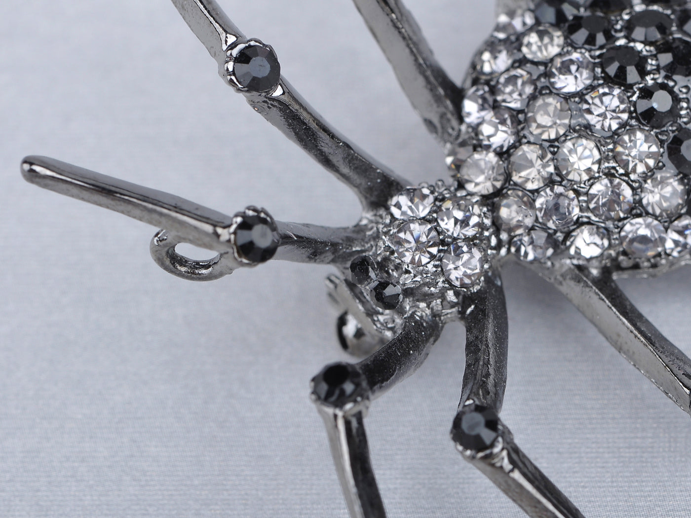 Gun Black Widow Spider Brooch Pin