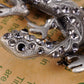 Antique Silver Grey Vintage Gothic Gecko Lizard Long Brooch Pin