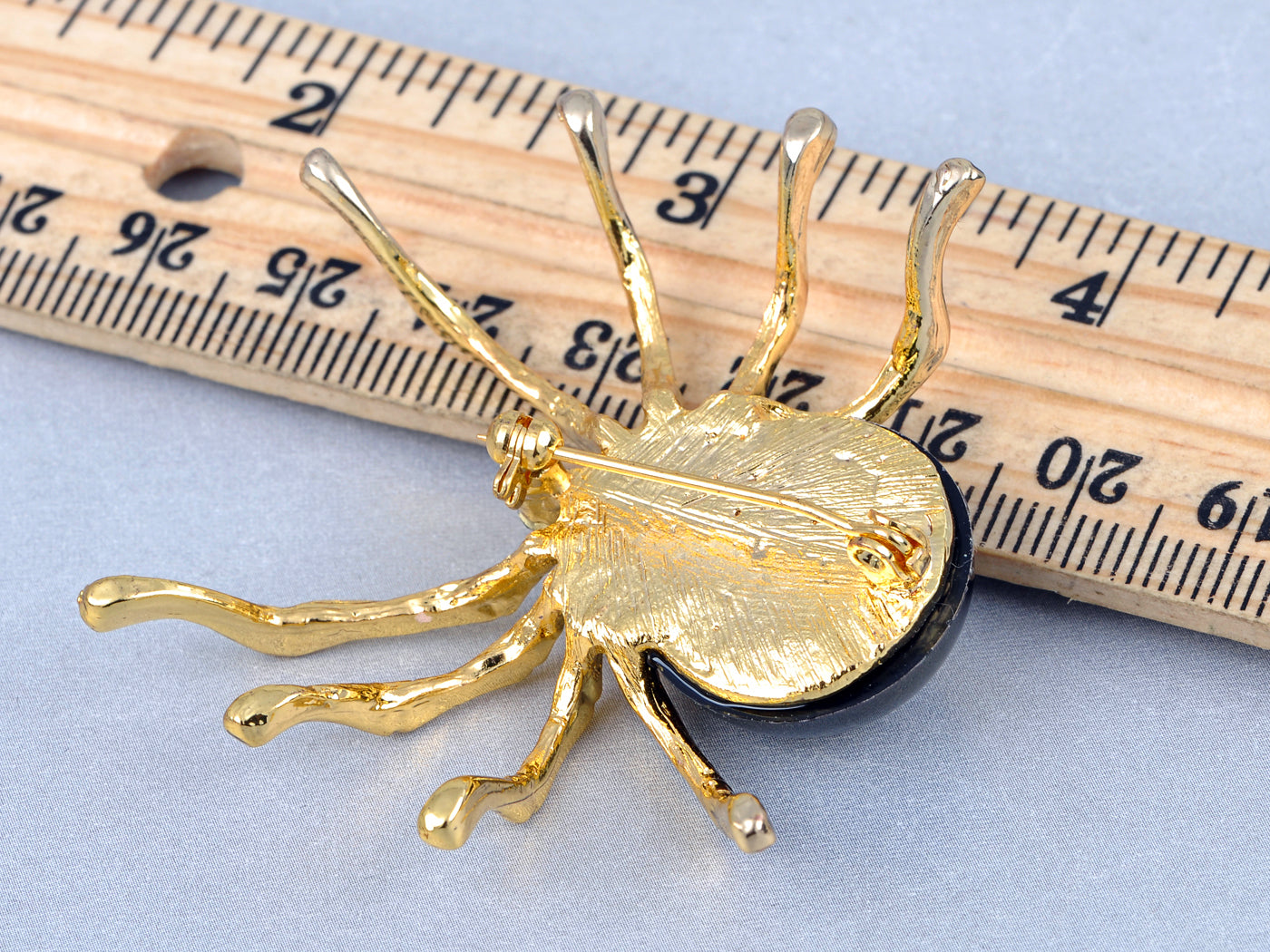 Gun Fat Beaded Body Tarantula Spider Pin Brooch