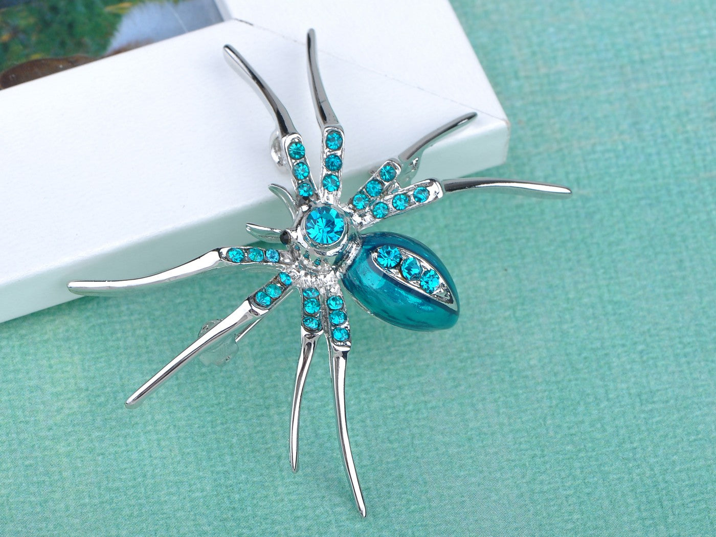 Enamel Spider Jewelry Pin Brooch