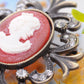 Vintage Reproduction Cameo Maiden Jewelry Pin Brooch