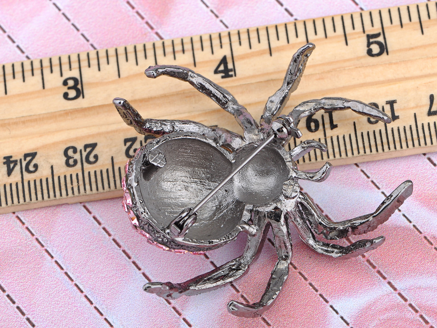 Swarovski Crystal Blue Spider Jewelry Brooch Pin