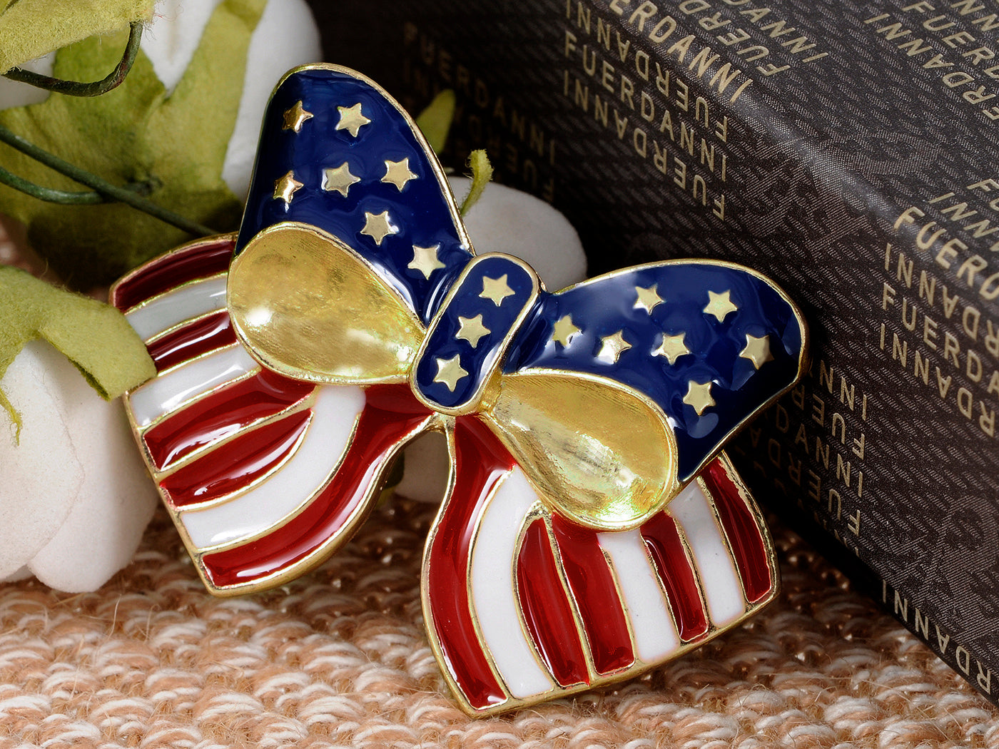 4th Of July American USA Flag Pin Brooch