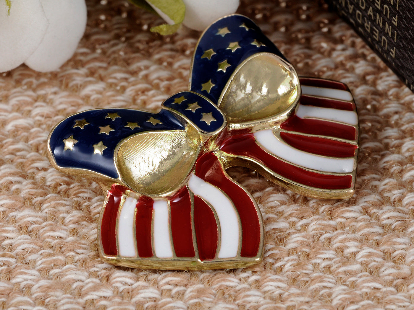 4th Of July American USA Flag Pin Brooch