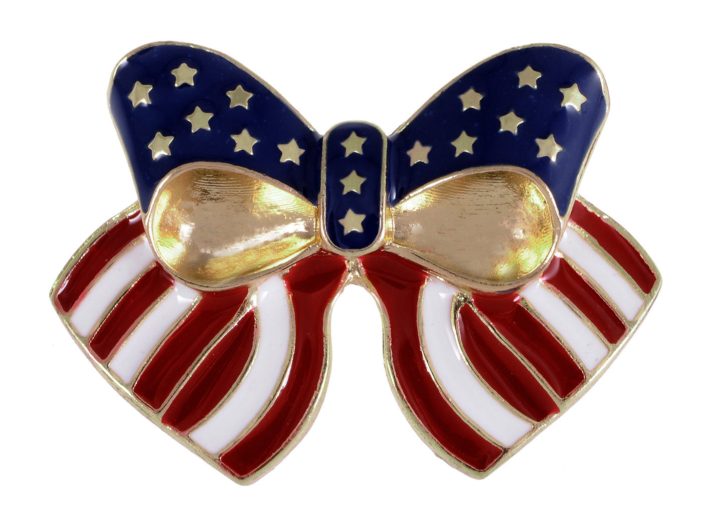 4th Of July American USA Flag Pin Brooch