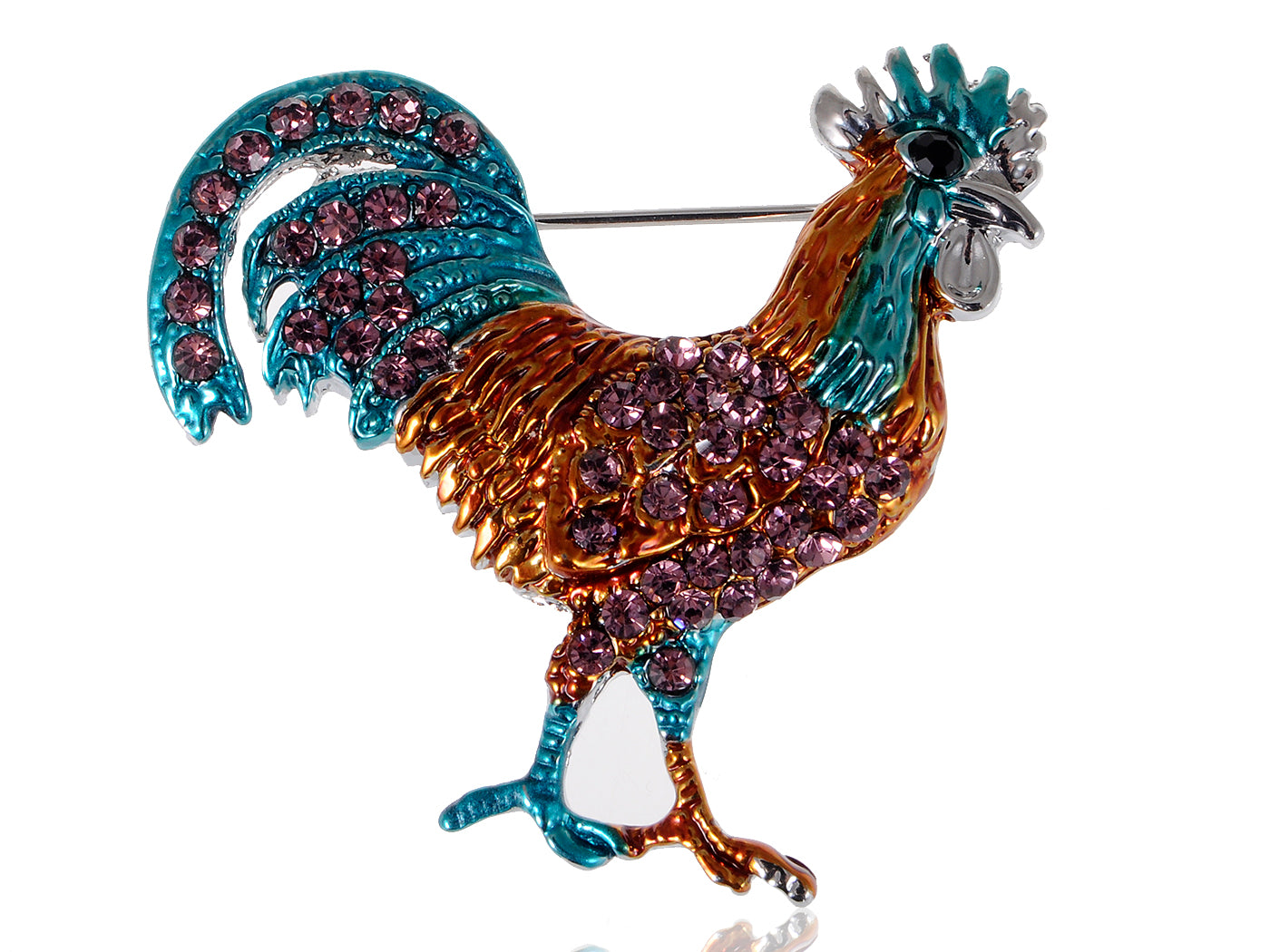 Chicken Rooster Brooch Pins For Women Fashion Jewel Gifts Pin Accessory