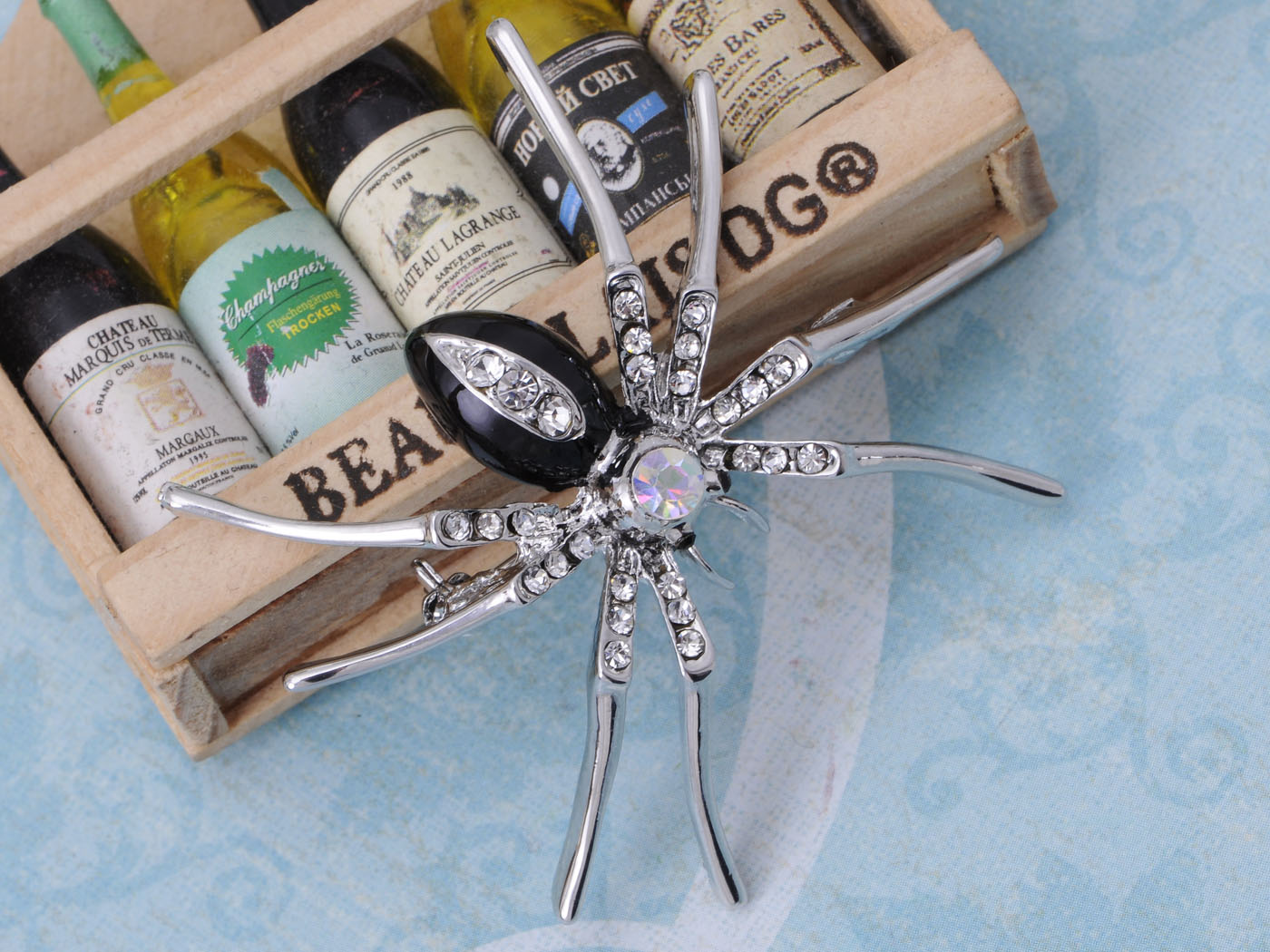 Enamel Spider Jewelry Pin Brooch