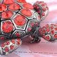 Antique Ruby Sea Shell Tortoise Turtle Pin Brooch