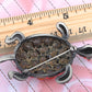 Antique Ruby Sea Shell Tortoise Turtle Pin Brooch