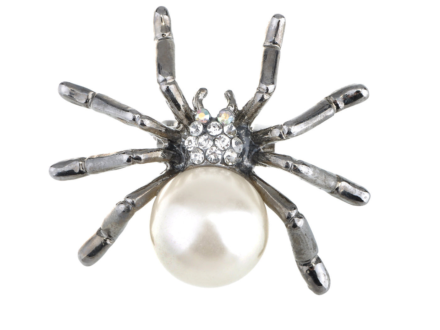 Pale Blue Spider Insect Brooch Pin