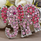 Pink Circus Elephant Brooch Pin