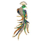 Antique Abalone Female Peacock Pin Brooch