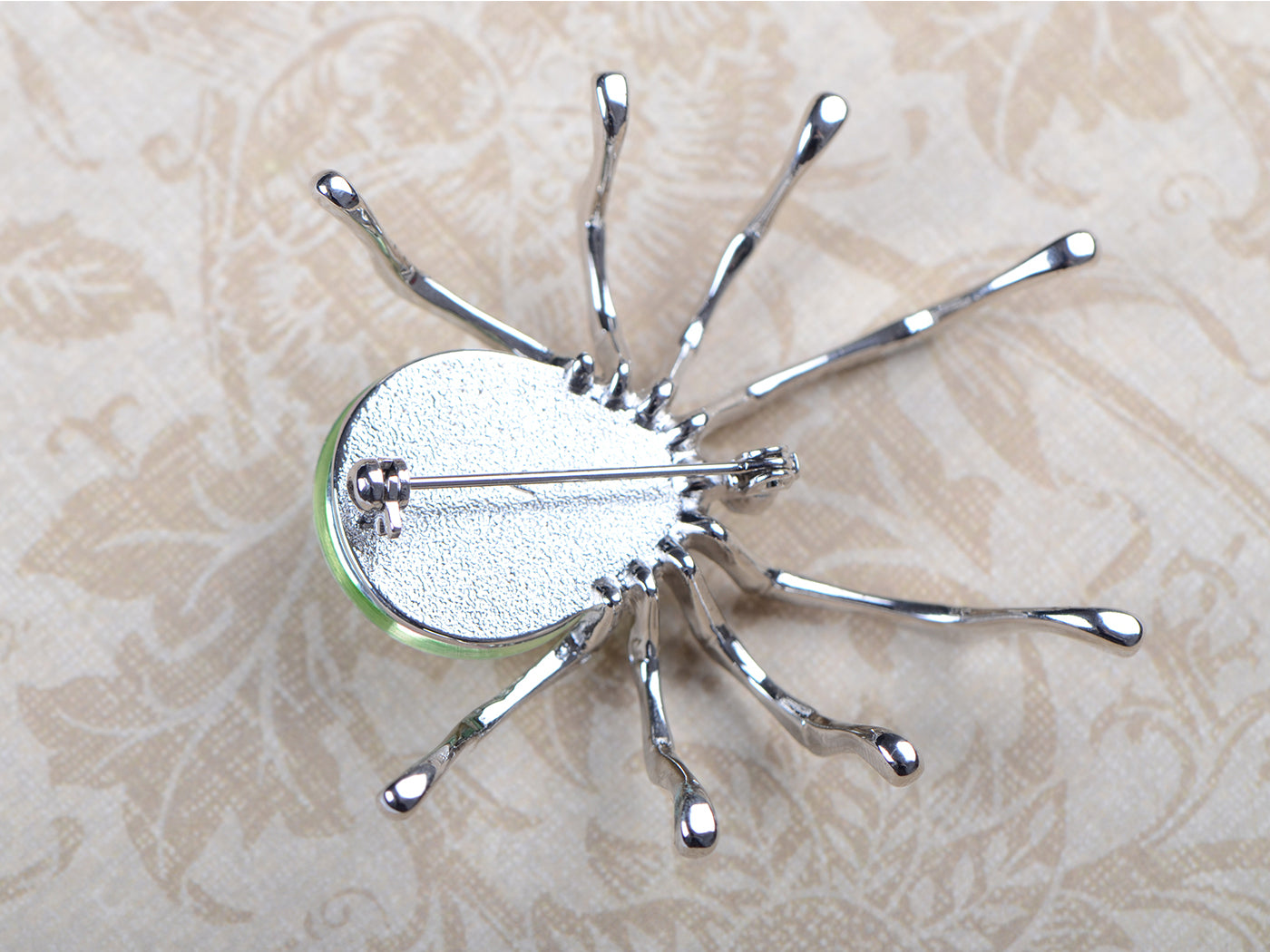 Gun Fat Beaded Body Tarantula Spider Pin Brooch