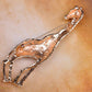 Colored Brown Giraffe Spotted Brooch Pin