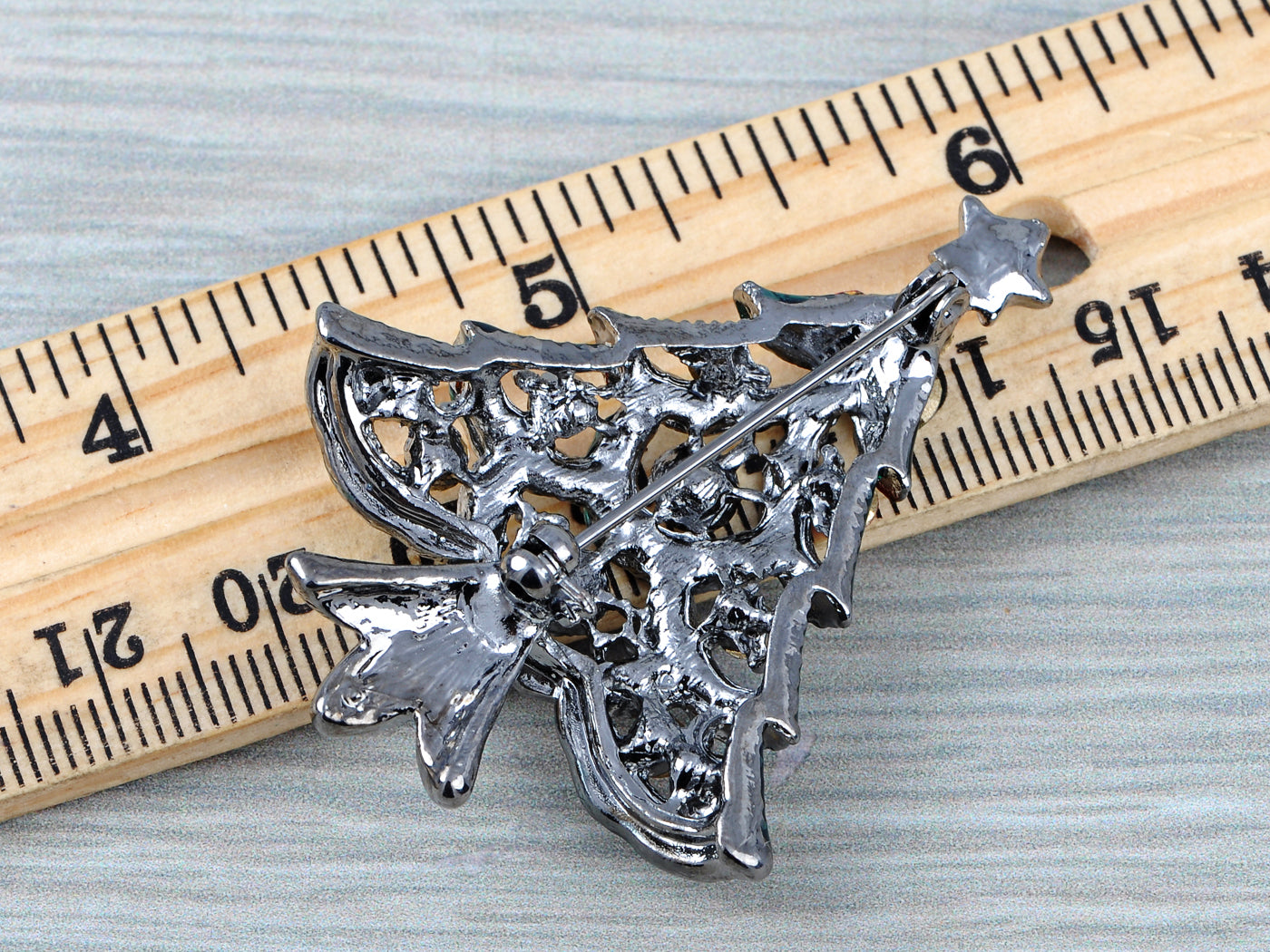 Dazzling Christmas Tree Holiday Jewelry Pin Brooch