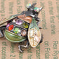 Gun Multi Colorful Fly Insect Bug Brooch Pin