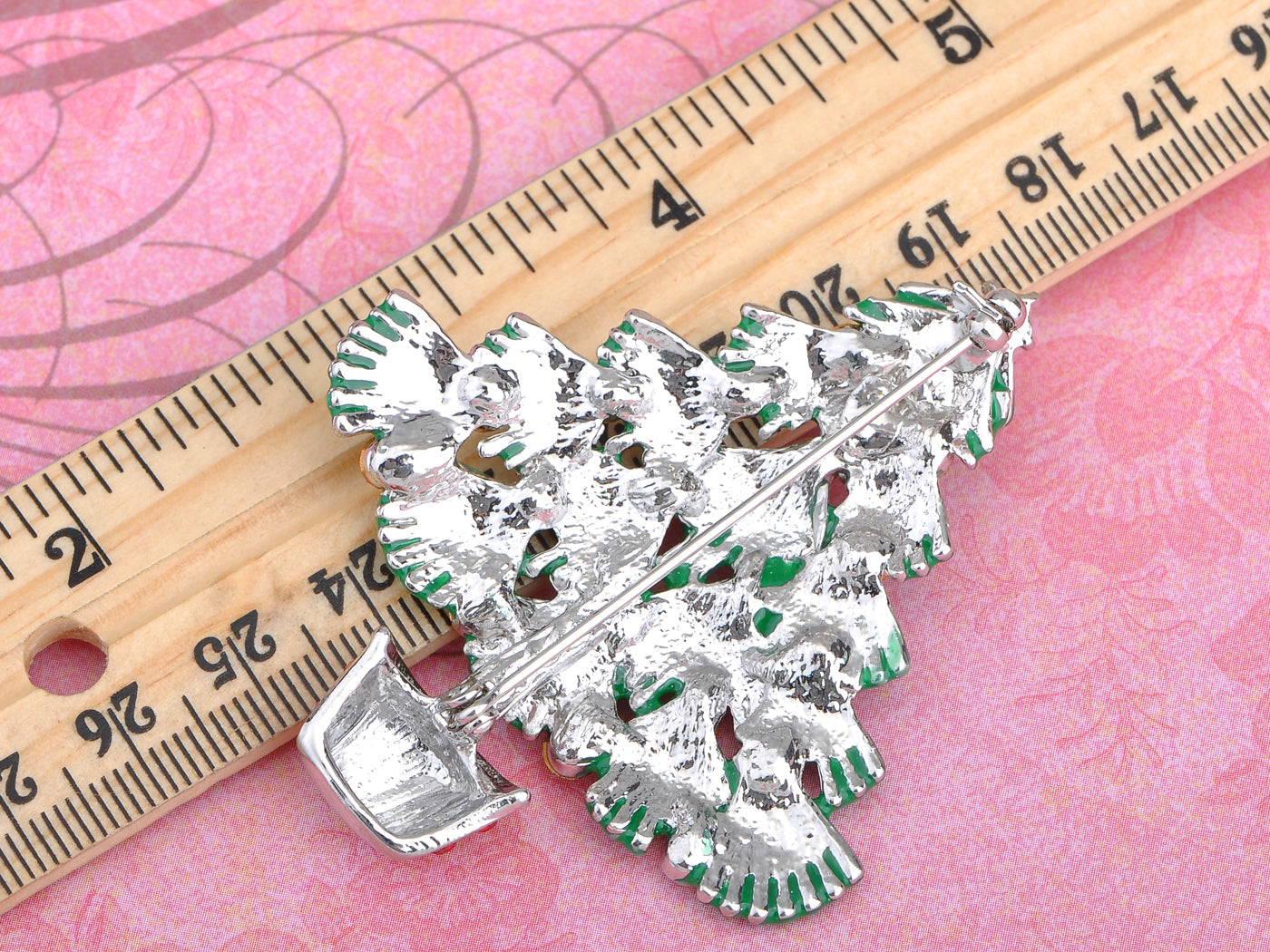 Dazzling Christmas Tree Holiday Jewelry Pin Brooch