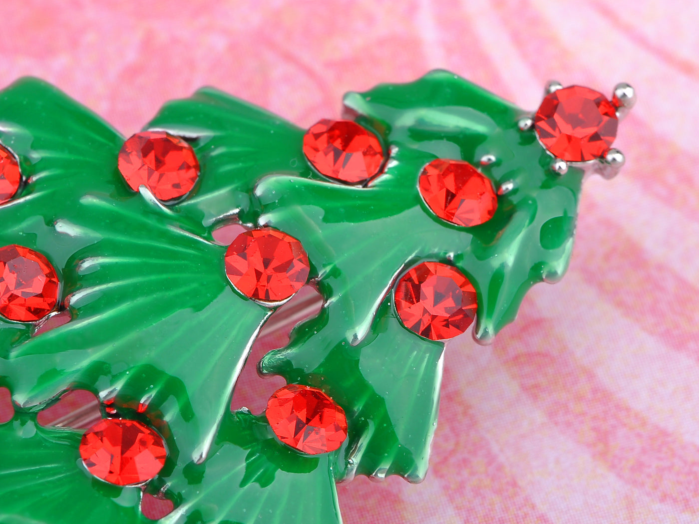 Dazzling Christmas Tree Holiday Jewelry Pin Brooch