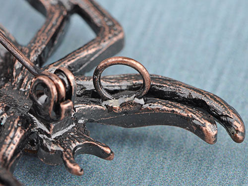 Amethyst Dazzling Purple Spider Bug Insect Pin Brooch