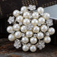Pearl Flower Wedding Party Pin Brooch