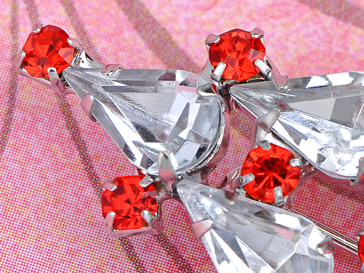 Dazzling Holiday Christmas Tree Snow Pin Brooch