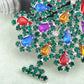 Dazzling Christmas Tree Holiday Jewelry Pin Brooch