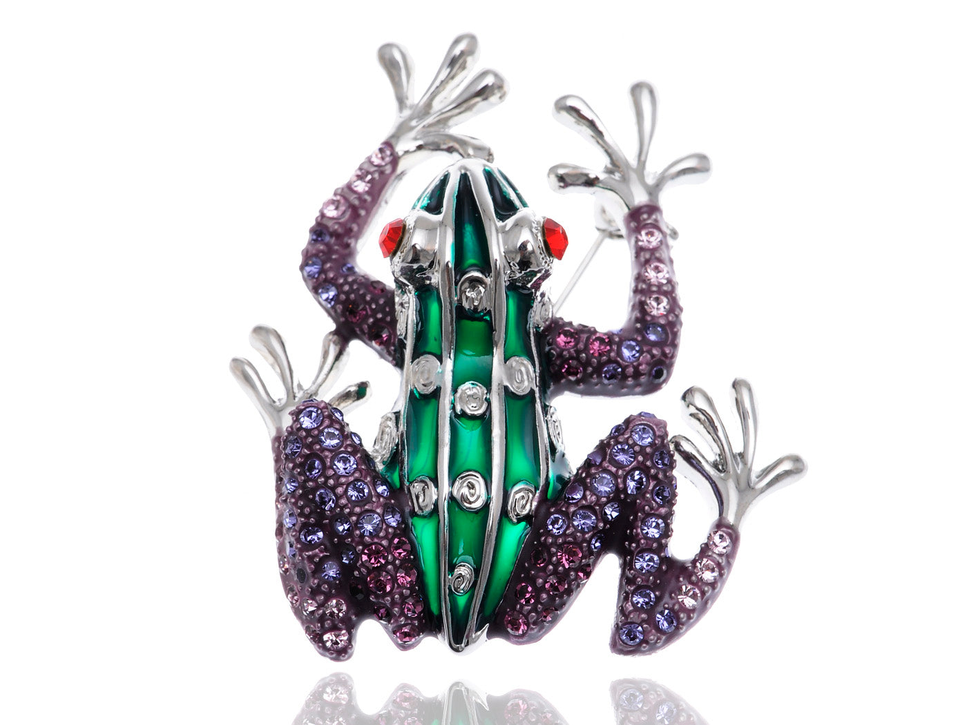 Unique Ruby Eyed Frog Prince Insect Animal Pin Brooch