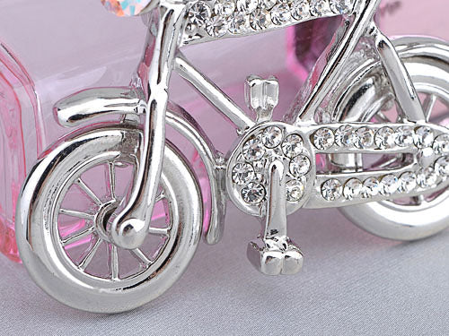 Bicycle Park Dark Bike Girl Pin Brooch