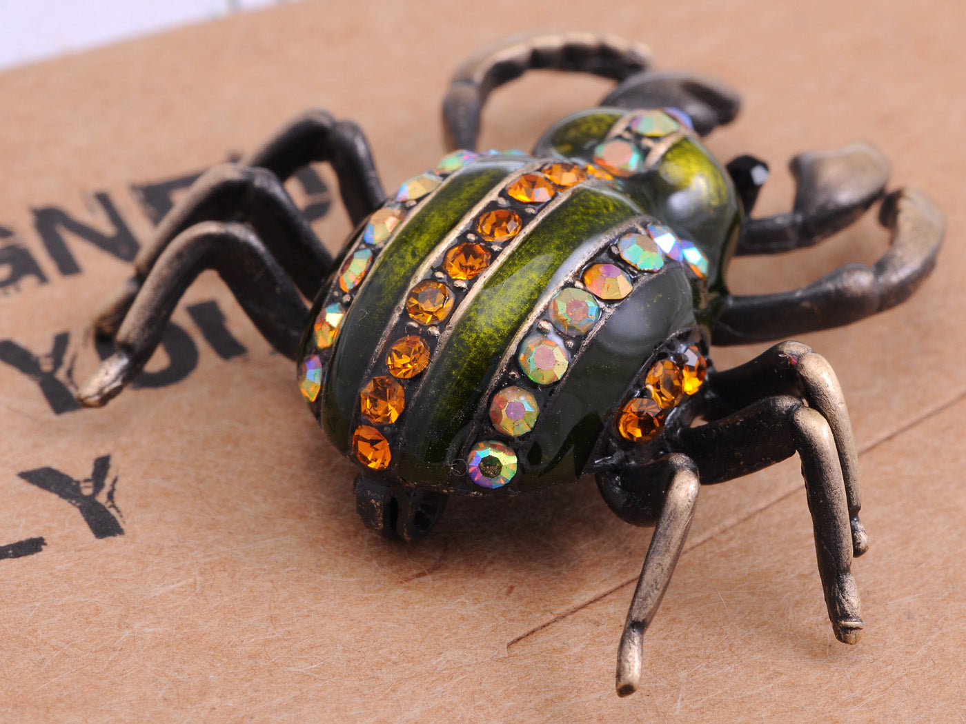 Antique Gold Egyptian Vintage Pincher Scarab Beetle Bug Brooch Pin - ALILANG.COM